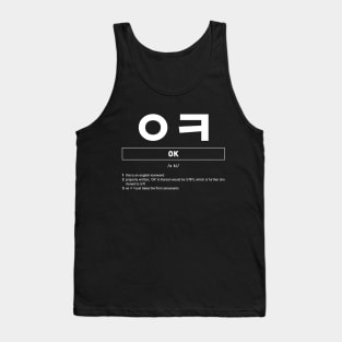 Funny Korean Slang OK Tank Top